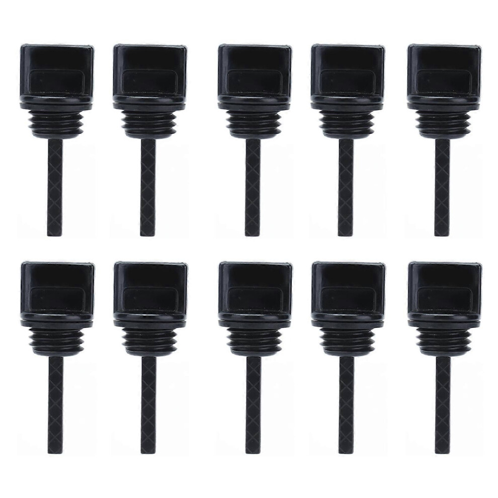 (As show, One size) 10Pcs Oil Dipstick ABS Dipsticks Replacement for GX160/168F/2KW Gasoline Engine Accessories