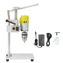 (As show, One size) Benchtop Drill Press Mini Small Bench Drilling Machine Household DIY 1.5x10mm Chuck AC 110240VUS Plug