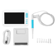 (As show, One size) 4.3 Inch Screen Visual 1080P 3.9mm 6LED Ear Endoscope Otoscope Ear Spoon Cleaning Tool