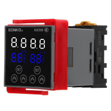 (As show, One size) Time Relay LCD Display Multifunctional PP Flame Retardant Housing Delay Timer for Automation Equipment AC380V