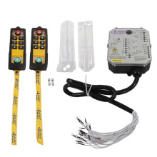 (As show, One size) Double Handle Crane Industrial Remote Control Fall Proof Water Proof Anti Acid Wireless Crane Remote Control AC380V