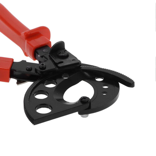(As show, One size) Cable Cutter Ratchet Gearing Type PC Plastic Handle Wire Cutting Tool with Spring HS-765 2