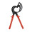 (As show, One size) Cable Cutter Ratchet Gearing Type PC Plastic Handle Wire Cutting Tool with Spring HS-765 1