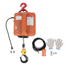 (As show, One size) 3 in 1 Electric Hoist Winch 440LB 1500W 7.6m Lifting Height 4m/min Portable Electric Winch with Remote Control for Warehouse Garage Factory EU Plug 22