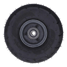 (As show, One size) Utility Tire All Purpose Inflatable Wheel Hand Truck Cast Steel Hub 280KPa 15mm Hole Dia 3.504