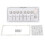 (As show, One size) Rocker Switch Panel 7 Gang Waterproof Red LED Marine Switch Panel with Overload Protector 12V Cigarette Lighter Socket 1