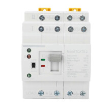 (As show, One size) Dual Power Automatic Transfer Switch 4P 16A PC Grade Millisecond Switching Uninterrupted Power Transfer Switch 220VAC