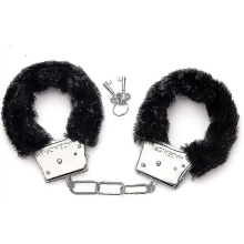 YZ Menottes en métal (noires) avec 2 clés pour jeu de rôle policier cosplay
