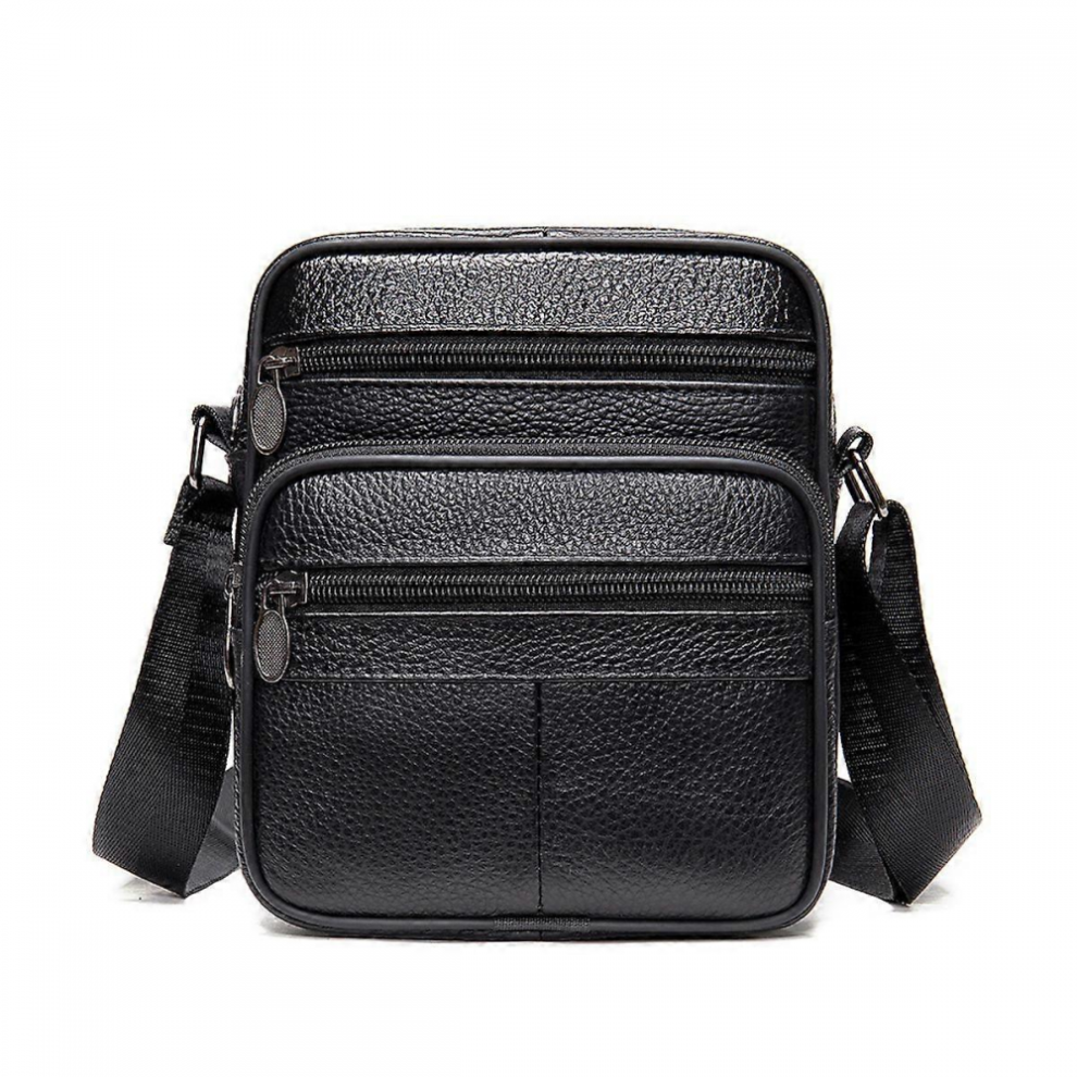 YZ Sac bandoulière en cuir pour homme, sacoche de voyage