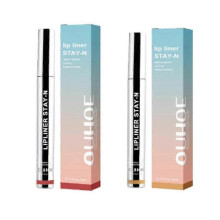 (Light Brown*Wine Red) Lip Pen Stay N Matte Peeling Contour Line Waterproof Lasting Soft Lip Gloss