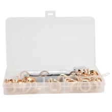(As show, One size) 50Pcs Brass Grommet Eyelets Set Sewing Setting Kit with 3 Pieces Installation Tool 12mm