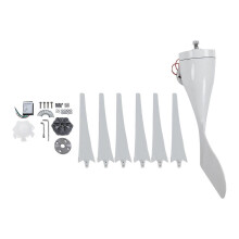 (As show, One size) S Type 300W Wind Power Generator 3 Phase AC Motor 6 Blades Horizontal Shaft Wind Turbine Kit DC12V
