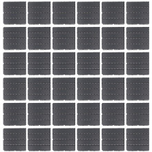 (As show, One size) 36PCS Plastic Interlocking Tiles 12x12 Inch Patio Deck Flooring Tile for Outdoor Porch Balcony Backyard 36sq Ft Dark Gray