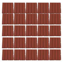 (As show, One size) 30PCS Interlocking Deck Tiles Non Slip Waterproof Plastic Flooring Tiles for Outdoor Patio Backyard Brown