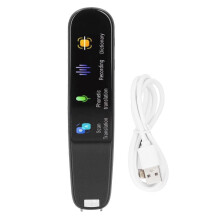 (As show, One size) Portable Translation Pen WIFI Multiple Languages Digital Translator Dictionary Pen Black