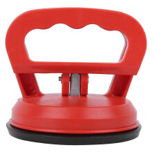 (As show, One size) Glass Suction Cup Plate Puller Single Claw Red ABsPVC Plastic Tile Floor Sheet Lifter