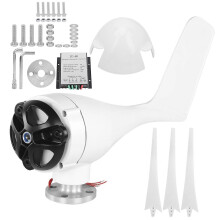 (As show, One size) 800W Small Wind Generator Turbines Kit 3 Blades Power Parts for Marine Home Charging
