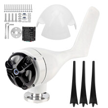 (As show, One size) 300W Wind Turbines Generator Kit 3 Blade Aerogenerator with Controller Accessory Black 48V