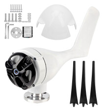 (As show, One size) 300W Wind Turbines Generator Kit 3 Blade Aerogenerator with Controller Accessory Black 12V