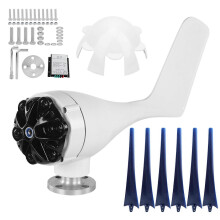 (As show, One size) Windmill Turbines Generator Small 6 Blade Wind Industrial Machinery Equipment 800WBlue 12V