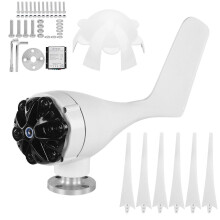 (As show, One size) Wind Turbines Kit Generator 6 Blades Small Power Supply for Mobile Room Boats Cabin 200W24V