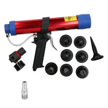 (As show, One size) 300mm 11.8in Pneumatic Glass Glue Gun 46Bar Aluminum Alloy LaborSaving Caulking Applicator(European Type )