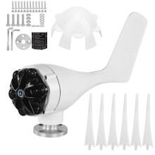 (As show, One size) Wind Turbines Kit Generator 6 Blades Small Power Supply for Mobile Room Boats Cabin 300W48V