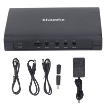 (As show, One size) Mini UPS Battery Backup USB Uninterruptible Power Supply 12000mAh for Router Home Monitoring Emergency Failure Endurance US Plug