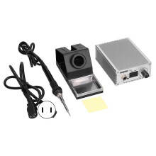 (As show, One size) Soldering Station Kit Digital Display Portable Thermostatic Electric Soldering Iron AC 100 T12