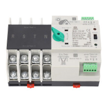 (As show, One size) Dual Power Automatic Transfer Switch 4P Millisecond Switching Back Up Power Transfer Switch 110VAC 100A