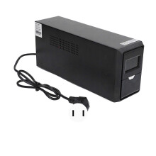 (As show, One size) Uninterruptible Power Supply LCD Display USB Surge Protection UPS for Computer Router EU Plug 220V