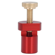 (As show, One size) 20mm Dog Hole Limit Block Aluminum Alloy Ruler Fixed Stair Gauge Woodworking Angle Ruler Auxiliary Clamp Red