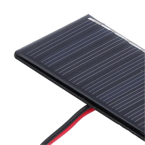 (As show, One size) 2Pcs Solar Panel Module Polysilicon Micro Mini Glue Power Solar Cells 68x36mm 0.3W 5V 1