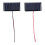 (As show, One size) 2Pcs Solar Panel Module Polysilicon Micro Mini Glue Power Solar Cells 68x36mm 0.3W 5V 1
