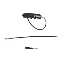 (As show, One size) Portable Whip ABS Handle Stainless Steel Rope Lightweight Multi Purpose Bike Whip Men Gift
