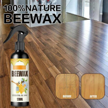 120ml OUHOE Furniture Beeswax Spray Furniture Floor Care Polish Waterproof Anti-Dry Cracking Scratch Refurbishment Wax