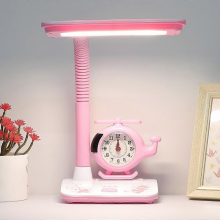YZ Kinderbureaulamp, dimbare bureaulamp voor meisjes met exclusieve cartoonlook, bureaulamp met aanraakbediening
