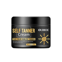 OUHOE 120g Brown Tanning Cream Natural Tanning Accelerator Cream for Outdoor Sun Dark Tanning Body Skin Care