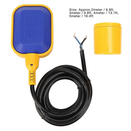 (As show, One size) BERM Float Switch FQ2 Water Level Sensor Automatic Cable Water Level Control Pump5Meter 2