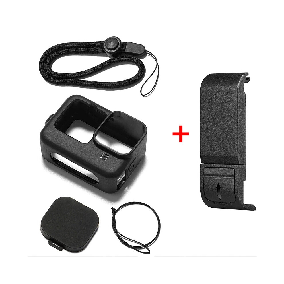 Silicone Case Lens Cap Protective Cover Cage For Gopro Hero 12/11/10/9 Uk 6963793620364