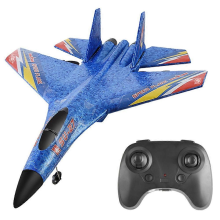YZ HW28 (SU27) RC lietadlo pre deti, 2,4 GHz 2,5 kanálové diaľkové ovládanie, RC vetroň z peny EPP - modrý