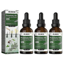 (3pcs) 1/2/3Pcs Rosemary Oil For Hair And Scalp-hair Oil For Hair Loss To Stimulate Hair Growth With Castor Oil 50 Ml~A