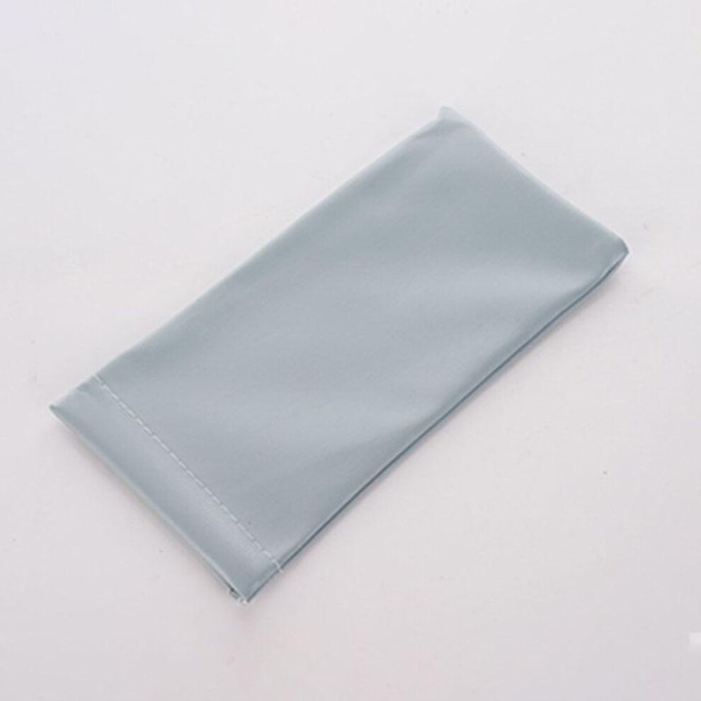 (blue) Solid Color Leather Sunglasses Bag for Men & Women