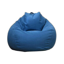 (100 * 120cm,Blue)New Extra Large Bean Bag Chairs Couch Sofa Cover Indoor Lazy Lounger For Adults Kids Promotion Price