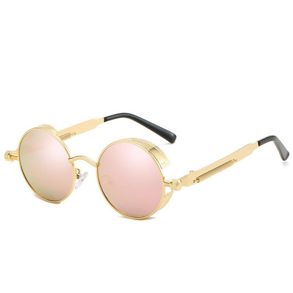 (7#) European and American Men&apos;s and Women&apos;s Fashionable Personalized Colorful Circular Sports Polarized Sunglasses