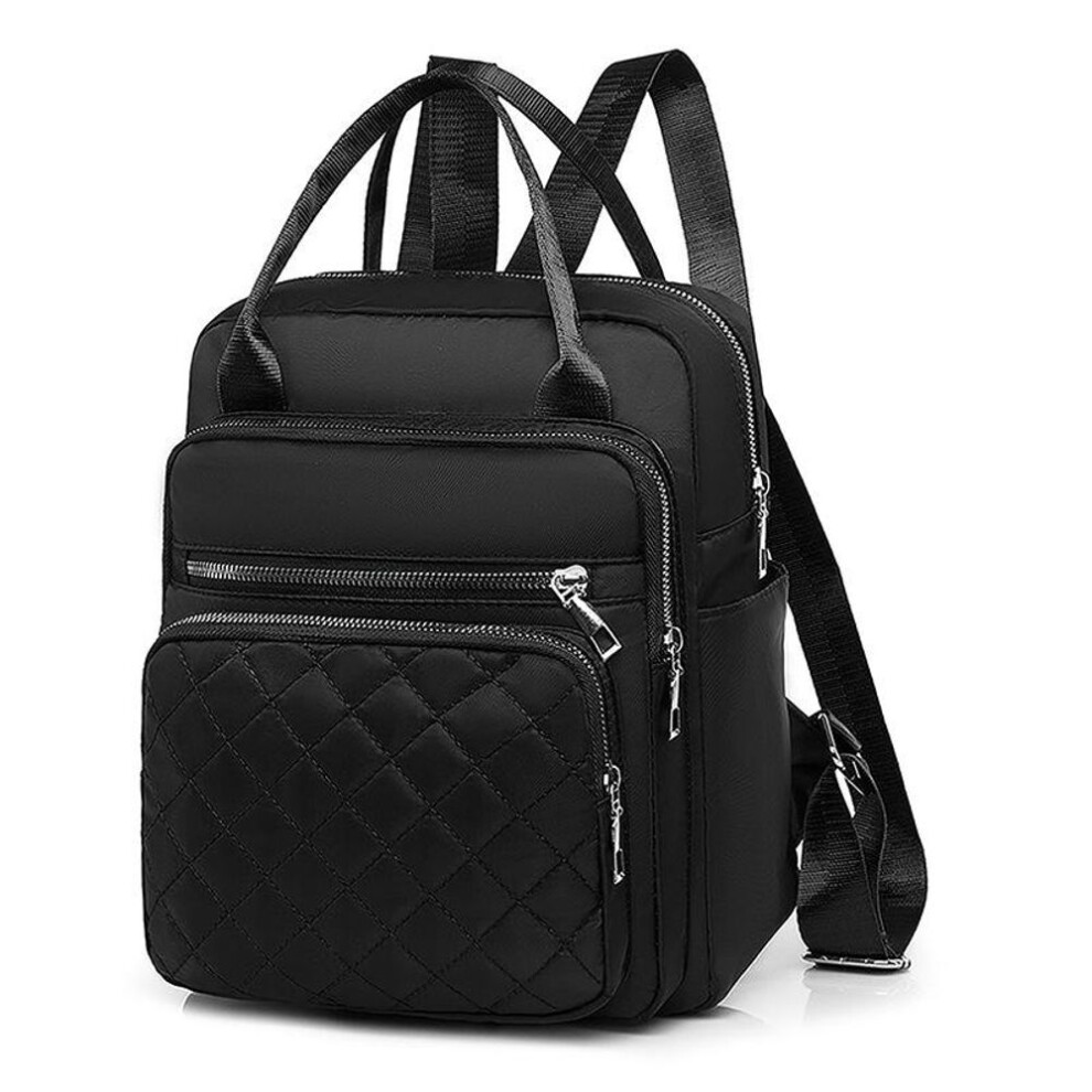 (black, 24x10x30cm) Yogodlns Waterproof Oxford Women Backpack Female Travel Shoulder Bag Schoolbag for Teenage Girls Solid Color Bookbag Mochila Bookbag