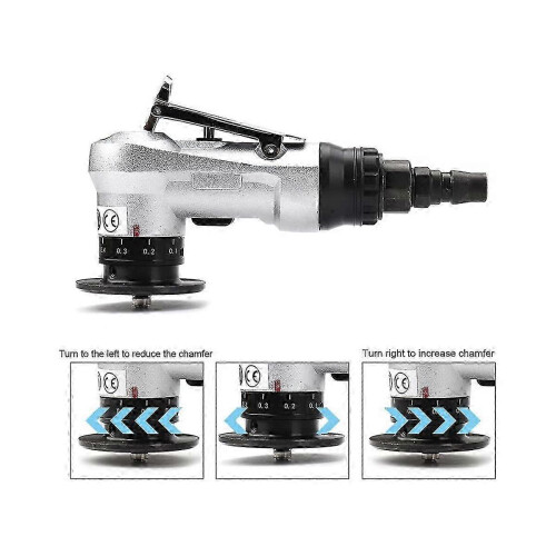 (As show, One size) Mini Pneumatic Chamfering Tool with Replace Blades Inserts and Bearings, 45 Degree Air Chamfer Debu 2