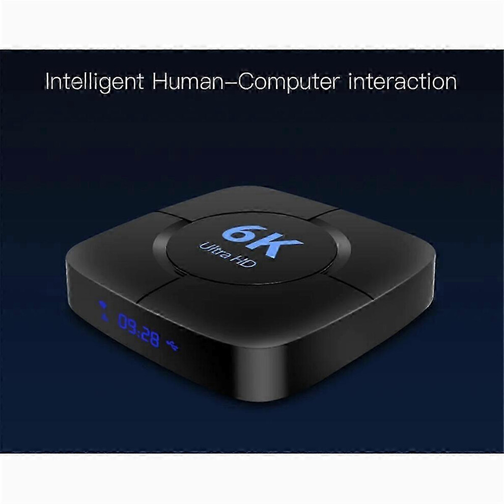 (As Show, One Size) Smart 6K Tv Box Android 10 Allwinner H616 Quad Core 2.4G/5Ghz Wifi Bt 32Gb 6K 4K Hd Video Media Player Set Eu Plug 4909775939088