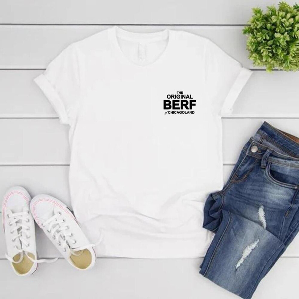 (white, XXXL) The Original Berf of Chicagoland T-shirt TV Show Gift Bear Richie Carmy Tee Short Sleeve Graphic T Shirts Streetwear Tops