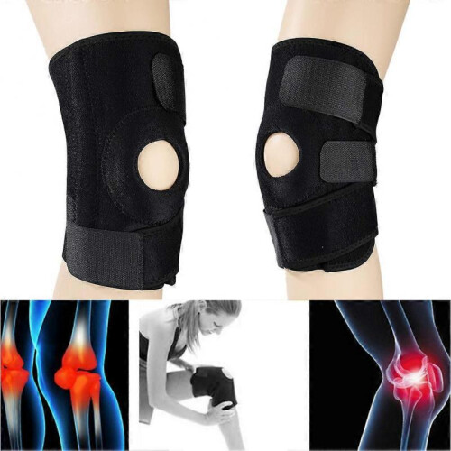 Knee Brace Compression Sleeve Support Sport Joint Arthritis Patella Stabilizer 1